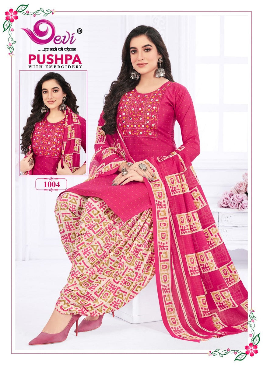 Pushpa Vol 1- With Inner Devi Readymade Cotton Patiyala Suits
