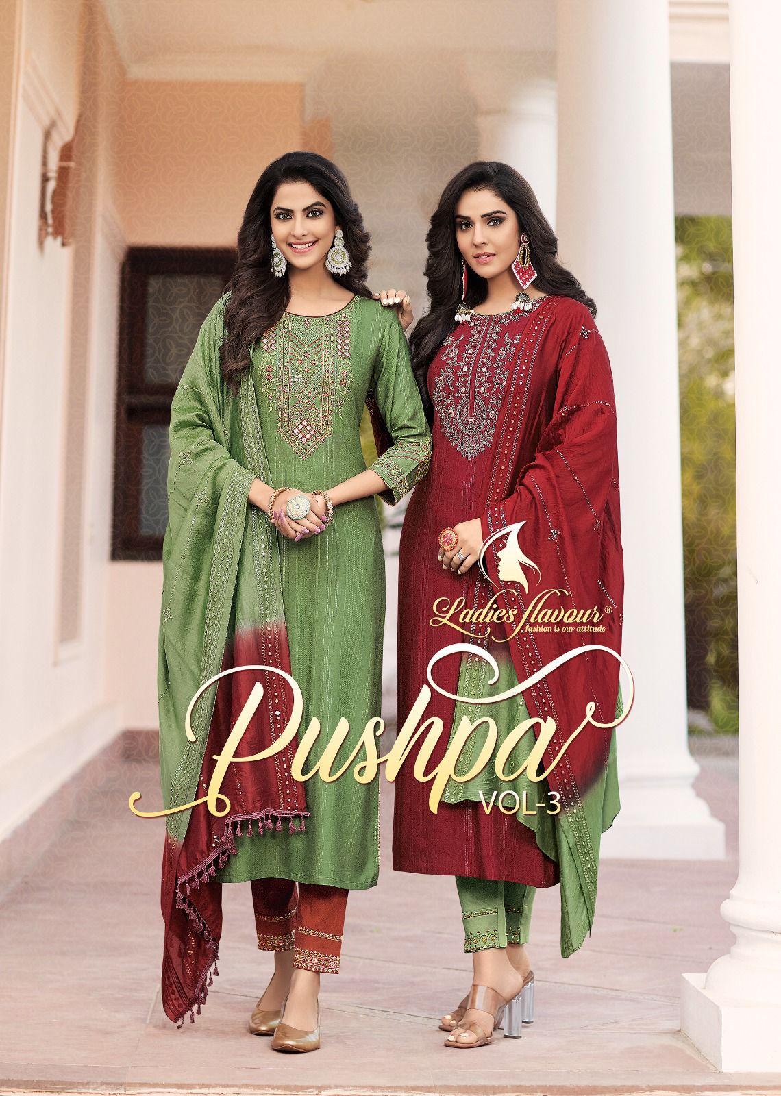 Ganga Pillai 1749 Pant Style Dress Material - Latest Cotton Suits