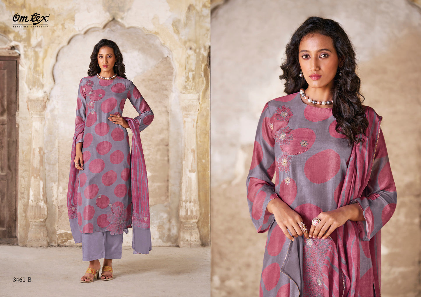 Qudrat Omtex Muslin Pant Style Suits