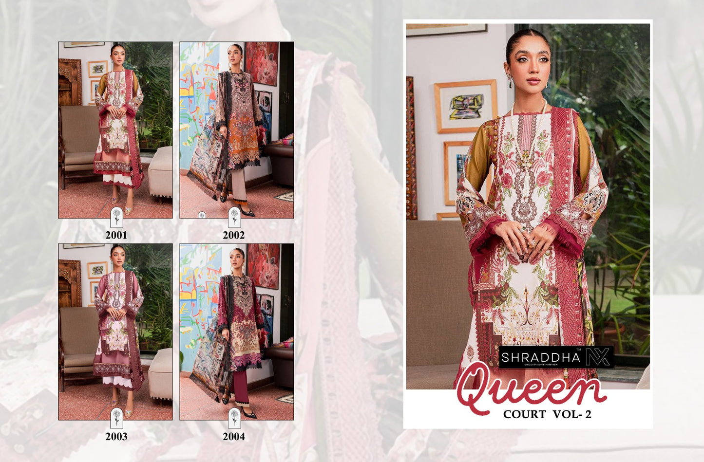 Queen Court Vol 2 Shraddha Nx Lawn Cotton Pakistani Salwar Suits