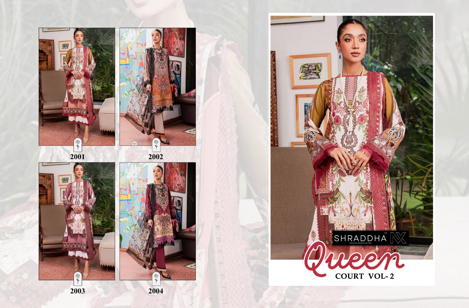 Queen Court Vol 2 Shraddha Nx Lawn Cotton Pakistani Salwar Suits