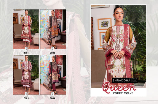 Queen Court Vol 2 Shraddha Nx Lawn Cotton Pakistani Salwar Suits