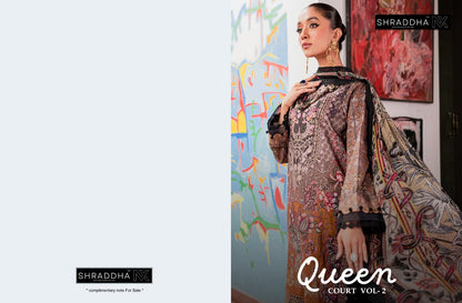 Queen Court Vol 2 Shraddha Nx Lawn Cotton Pakistani Salwar Suits