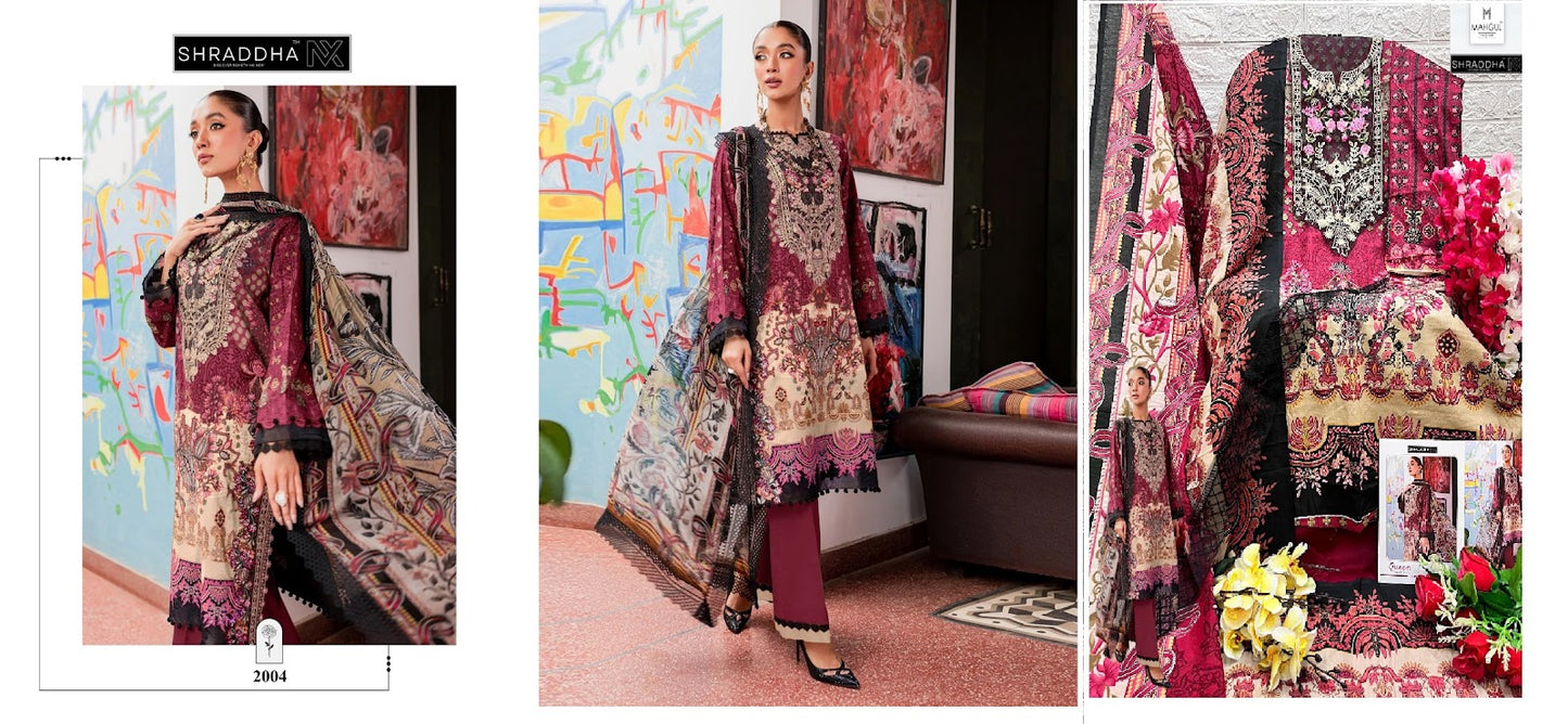 Queen Court Vol 2 Shraddha Nx Lawn Cotton Pakistani Salwar Suits