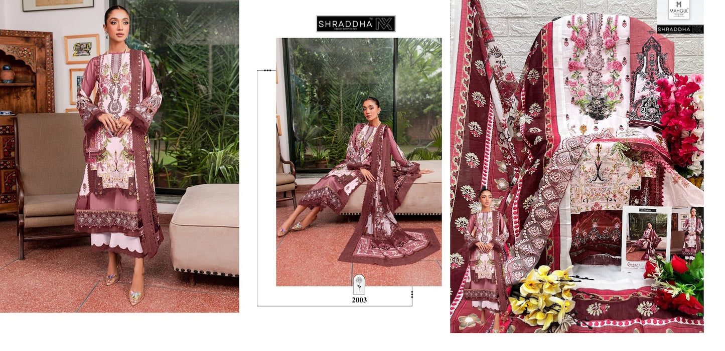 Queen Court Vol 2 Shraddha Nx Lawn Cotton Pakistani Salwar Suits