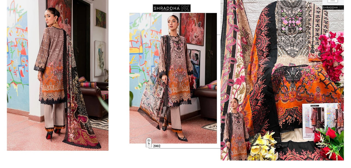 Queen Court Vol 2 Shraddha Nx Lawn Cotton Pakistani Salwar Suits