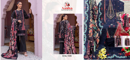 Queen Court Vol 4 Aasha Designer Cotton Pakistani Patch Work Suits