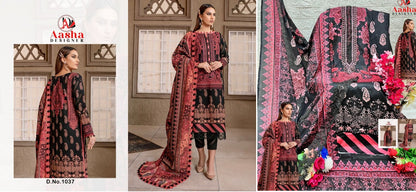 Queen Court Vol 4 Aasha Designer Cotton Pakistani Patch Work Suits