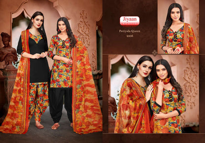 Queen Vol 4 Jiyaan Creation Readymade Cotton Patiyala Suits