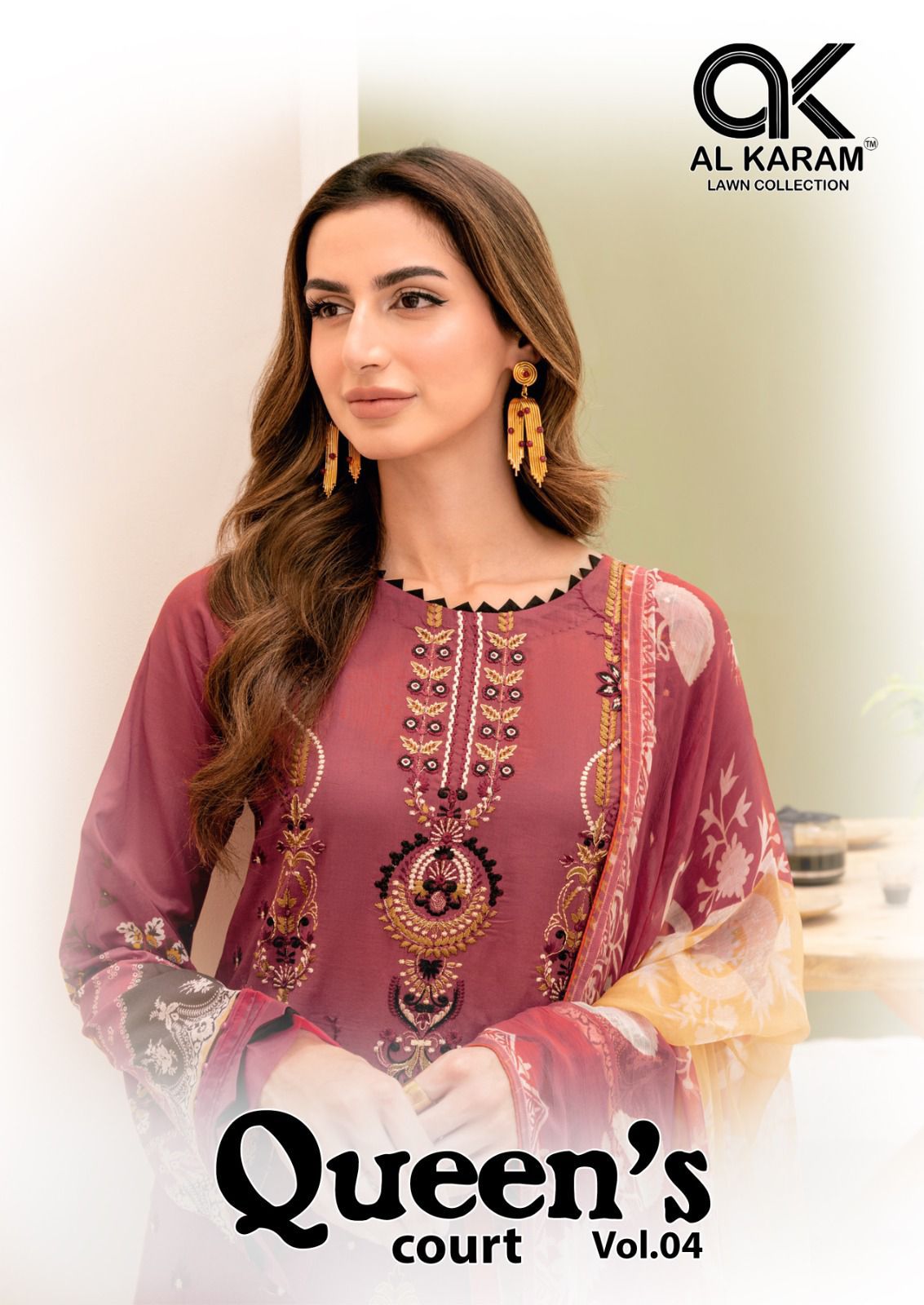 Queens Court Vol 4 Al Karam Cambric Karachi Salwar Suits