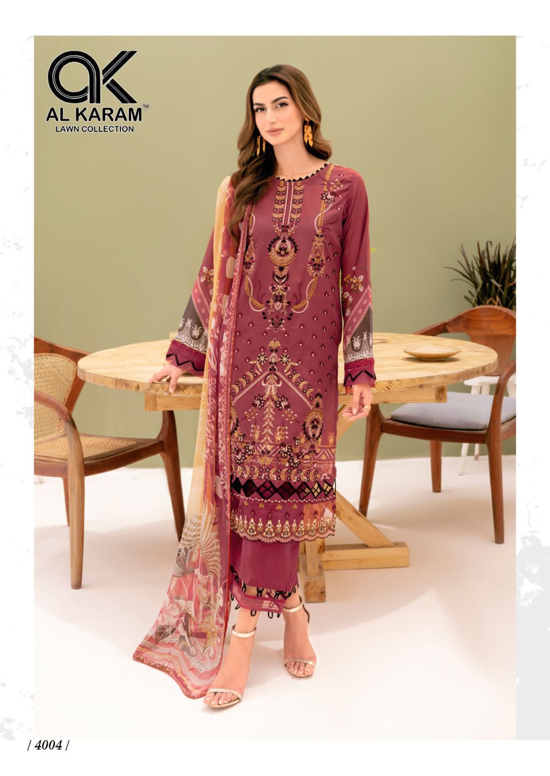 Queens Court Vol 4 Al Karam Cambric Karachi Salwar Suits