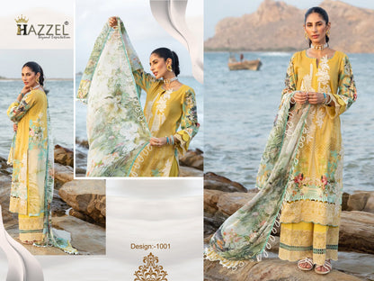Queens Court Vol 7-Nx Hazzel Cotton Pakistani Patch Work Suits