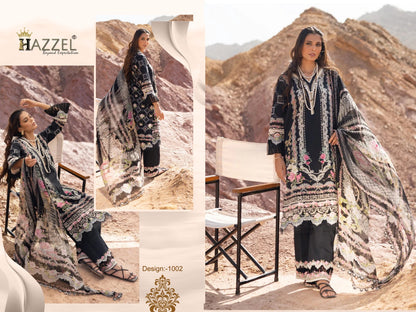 Queens Court Vol 7-Nx Hazzel Cotton Pakistani Patch Work Suits