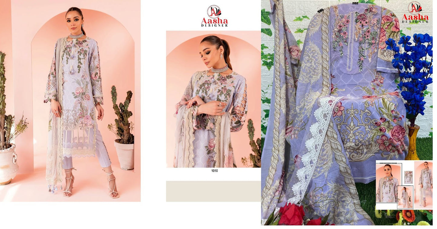 Queens Vol 2-Nx Aasha Designer Cotton Pakistani Salwar Suits