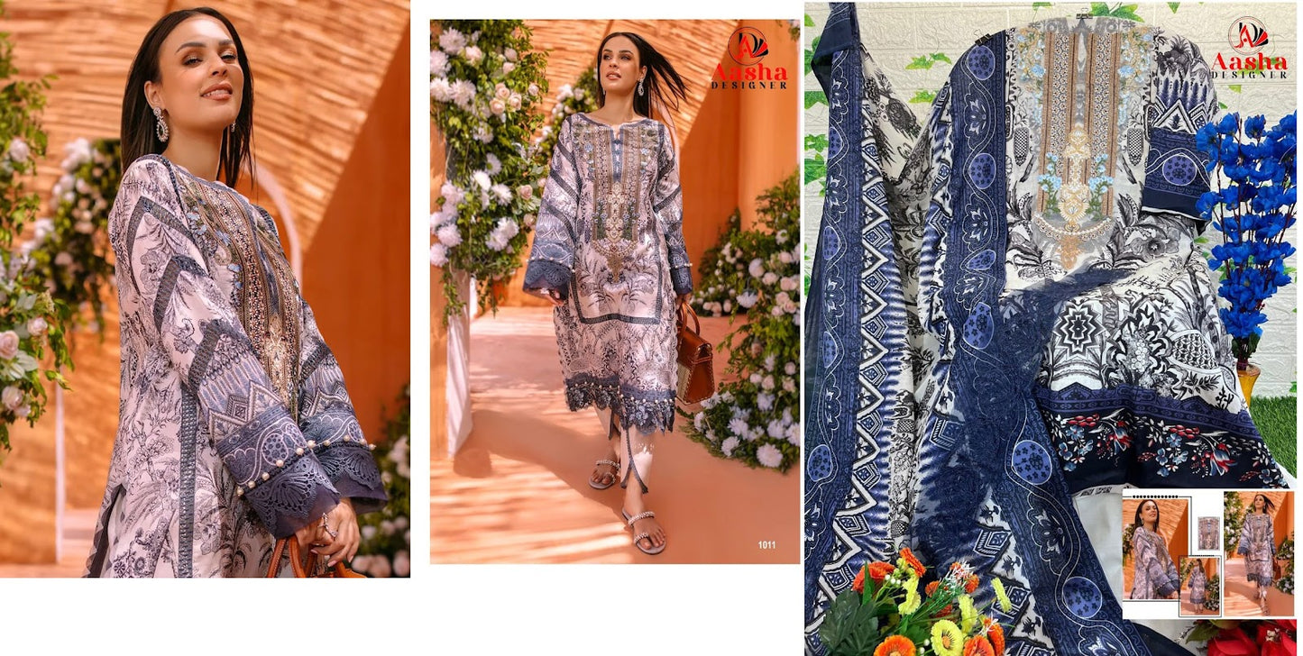 Queens Vol 2-Nx Aasha Designer Cotton Pakistani Salwar Suits