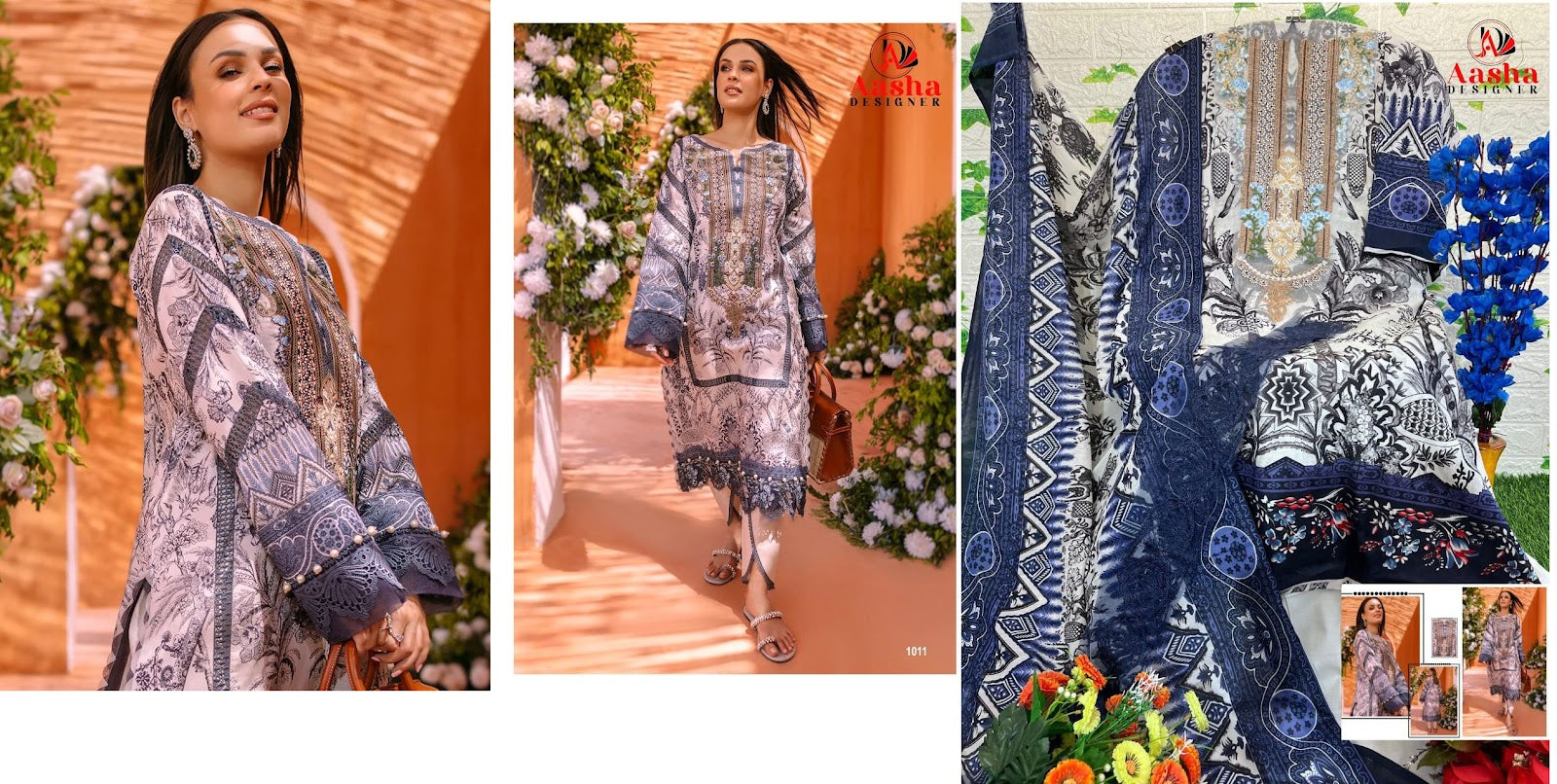 Queens Vol 2-Nx Aasha Designer Cotton Pakistani Salwar Suits