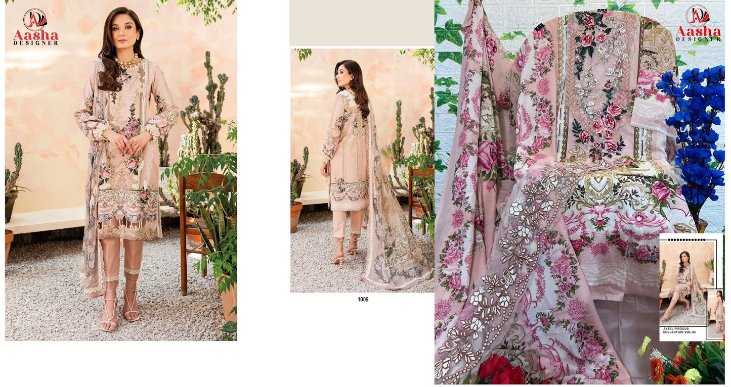 Queens Vol 2-Nx Aasha Designer Cotton Pakistani Salwar Suits