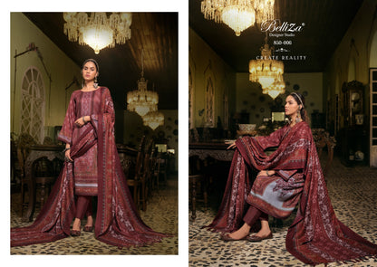 Qurbat Belliza Designer Studio Wool Karachi Pashmina Salwar Suits