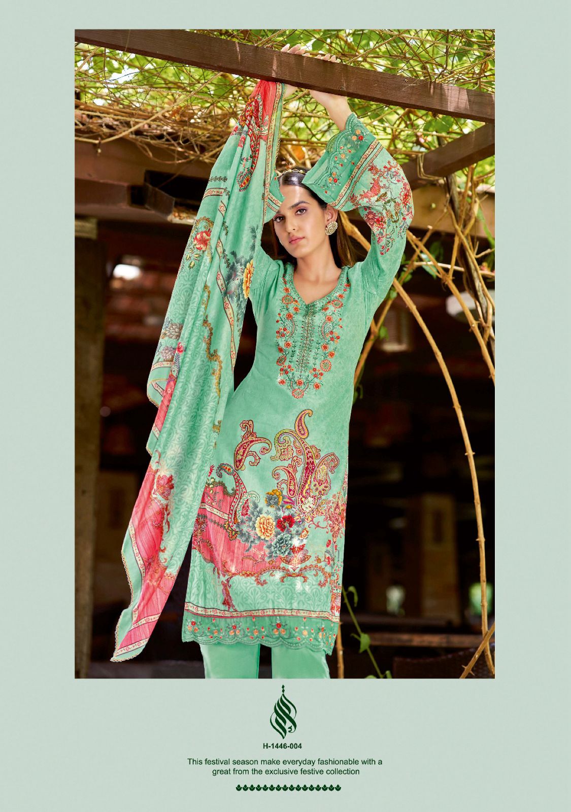 Qurbat Edition 14 Alok Jaam Cotton Pakistani Patch Work Suits