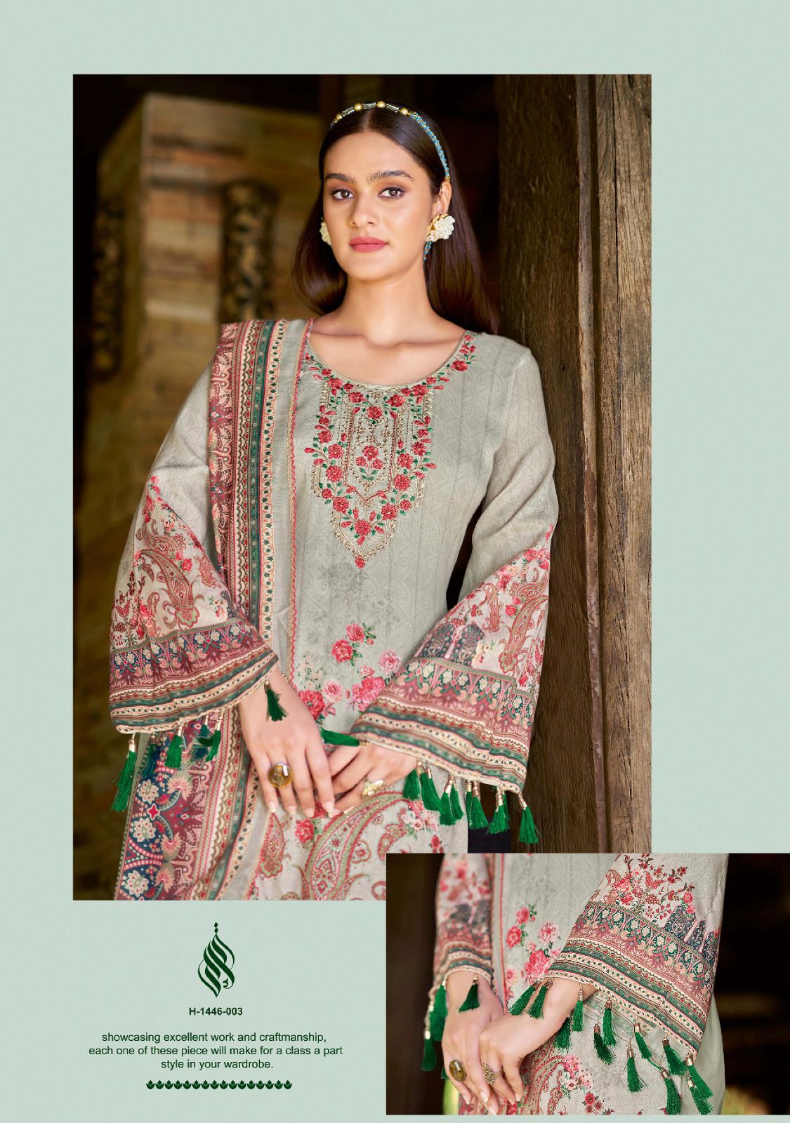 Qurbat Edition 14 Alok Jaam Cotton Pakistani Patch Work Suits