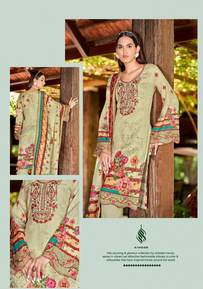 Qurbat Edition 14 Alok Jaam Cotton Pakistani Patch Work Suits
