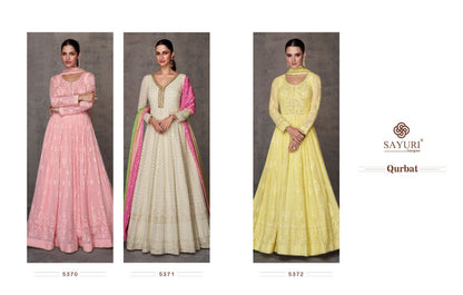 Qurbat Sayuri Georgette Gown Dupatta Set