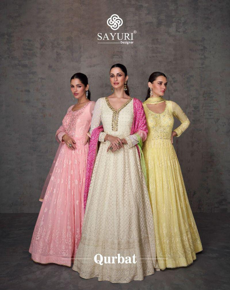 Qurbat Sayuri Georgette Gown Dupatta Set