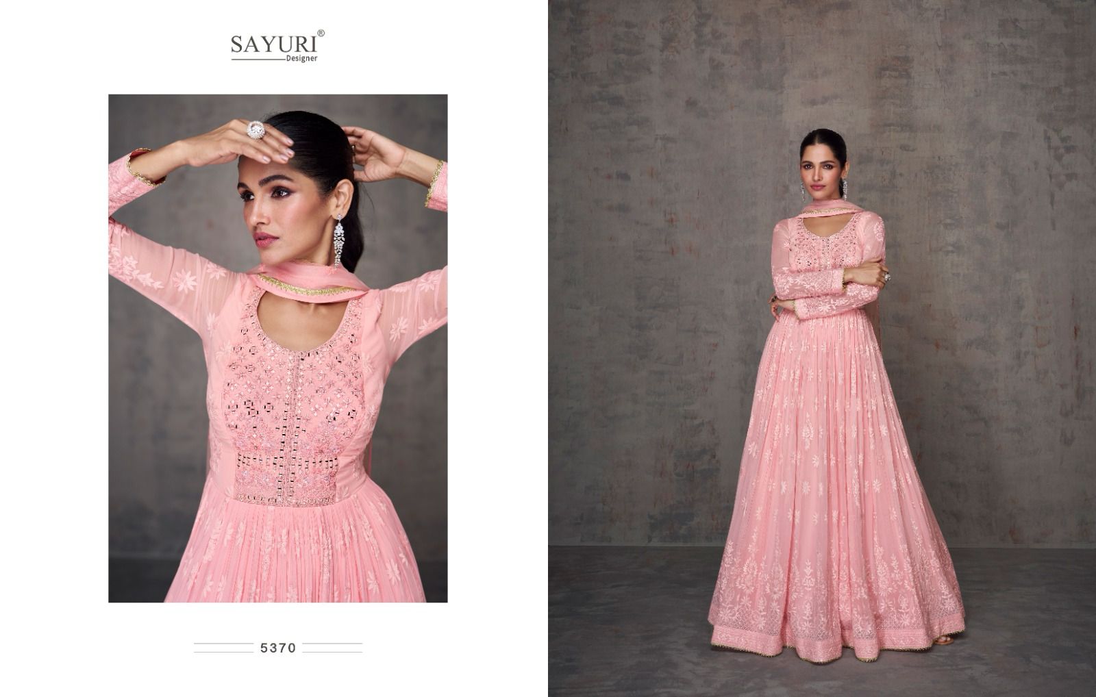 Qurbat Sayuri Georgette Gown Dupatta Set