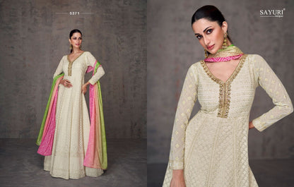 Qurbat Sayuri Georgette Gown Dupatta Set