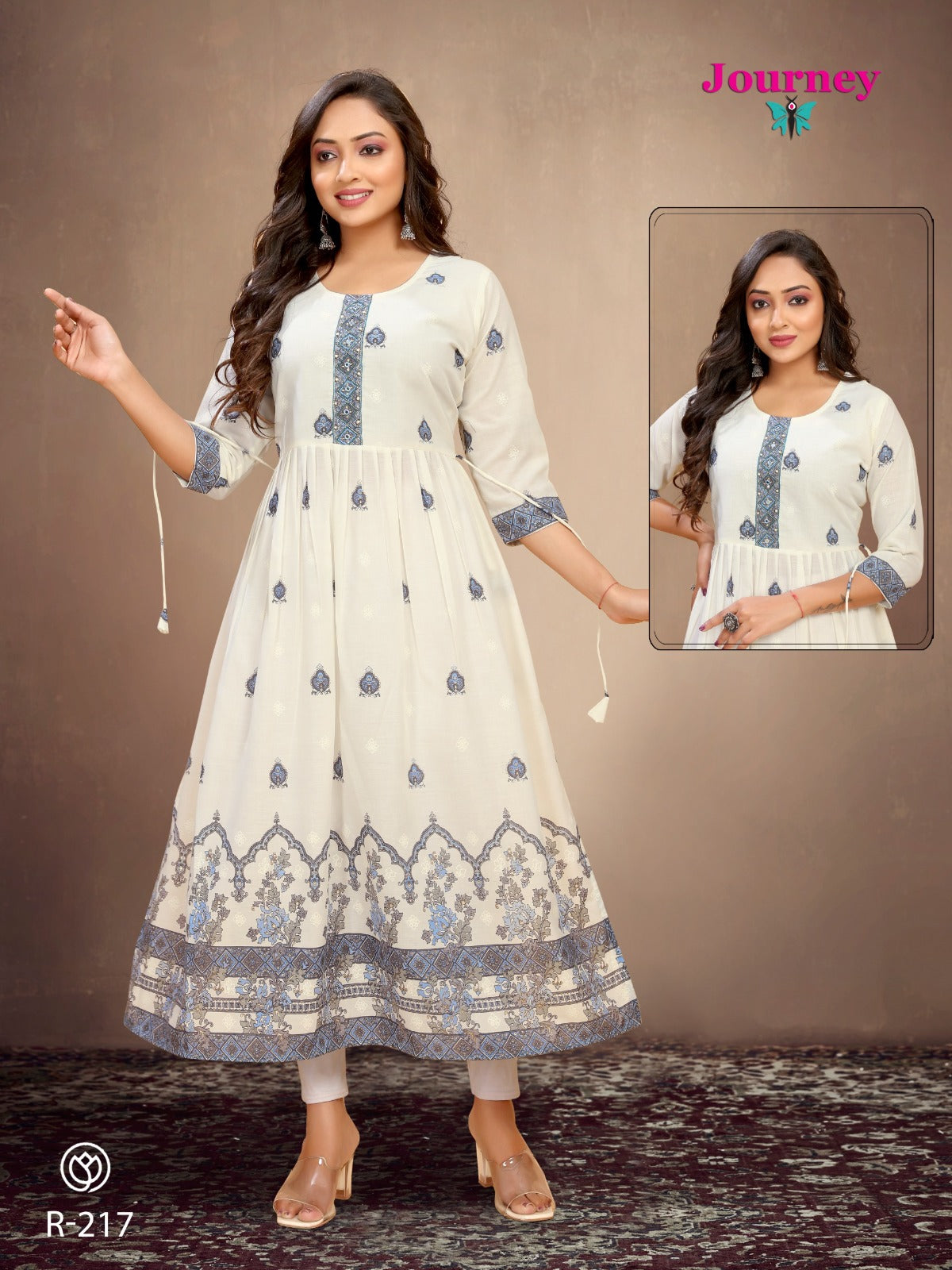 Cotton anarkali cheap neck designs