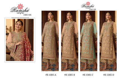 R 1085 Ramsha Georgette Pakistani Readymade Suits