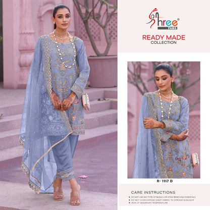 R 1117 Shree Fabs Organza Pakistani Readymade Suits