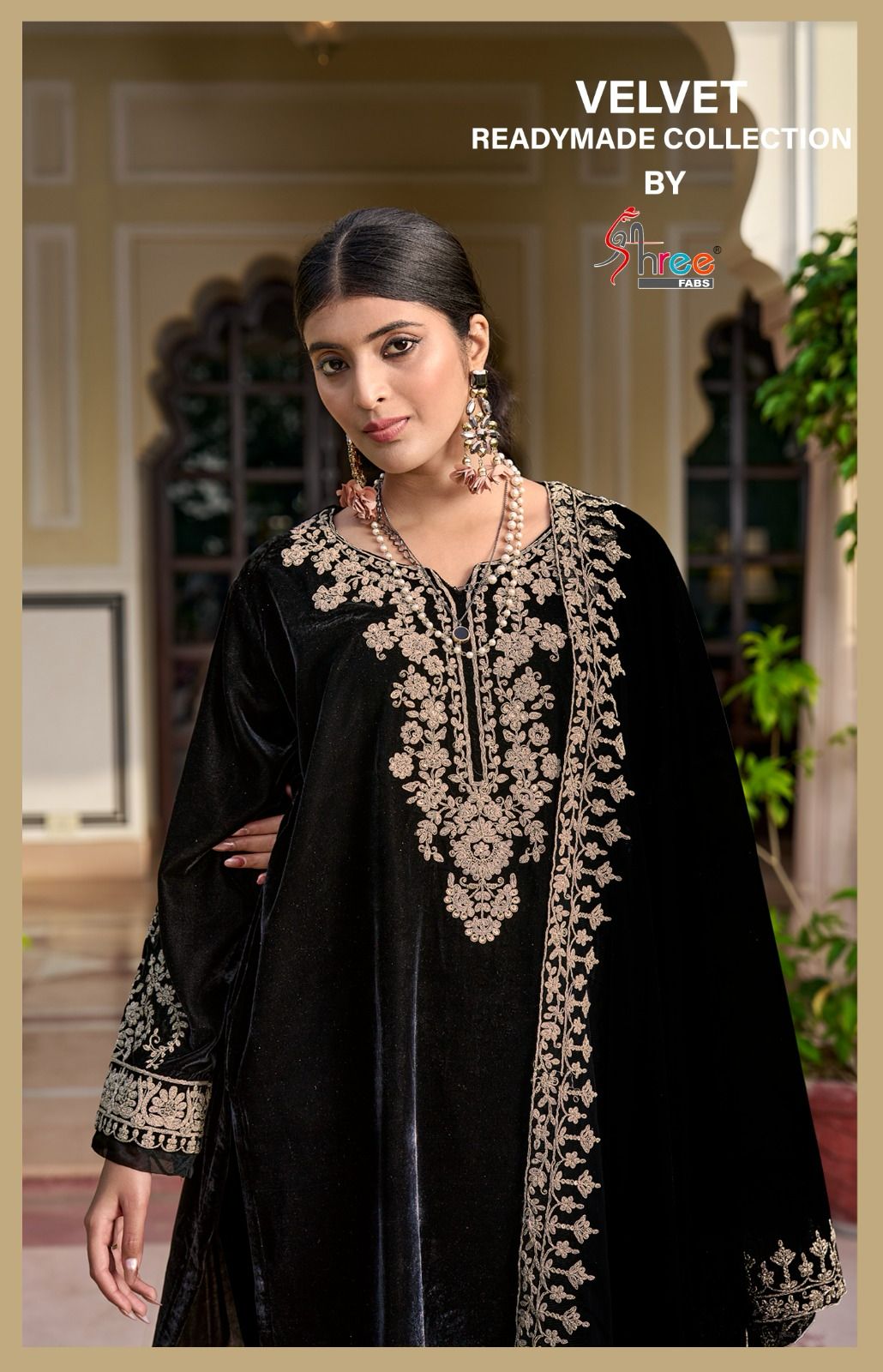 R 1168 Shree Fabs Velvet Pakistani Readymade Suits