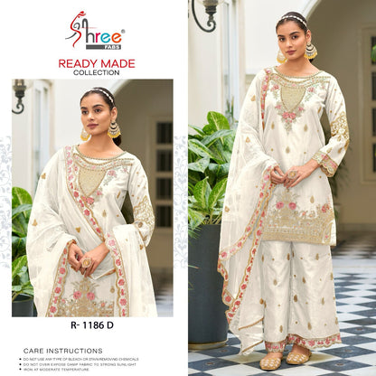 R 1186 Shree Fabs Organza Pakistani Readymade Suits