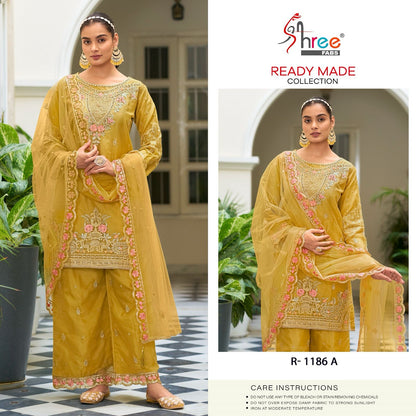 R 1186 Shree Fabs Organza Pakistani Readymade Suits