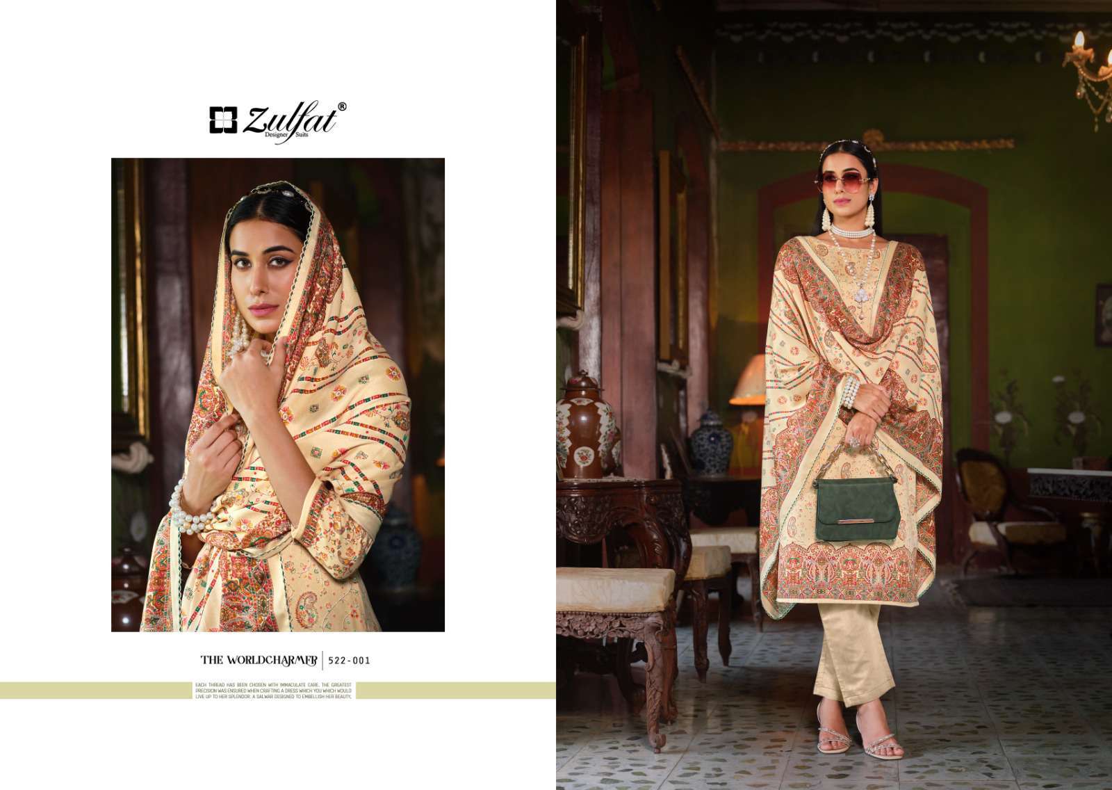 Raabia Belliza Designer Studio Pashmina Suits