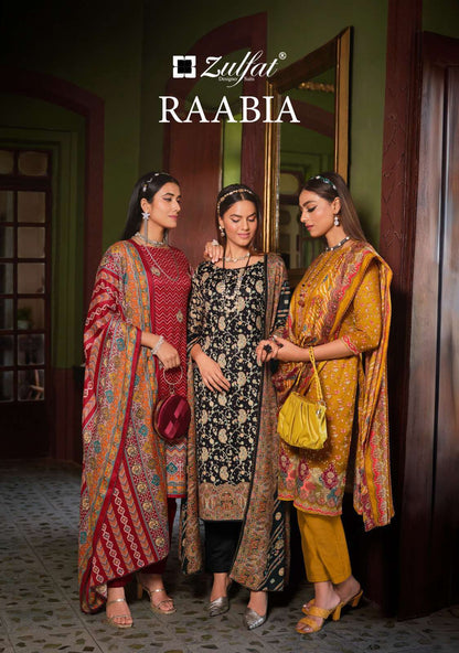 Raabia Belliza Designer Studio Pashmina Suits