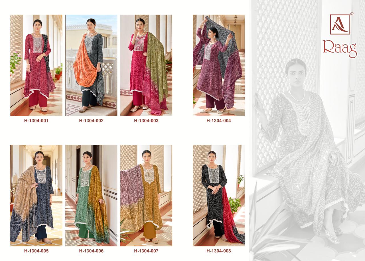 Raag Alok Viscose Rayon Plazzo Style Suits