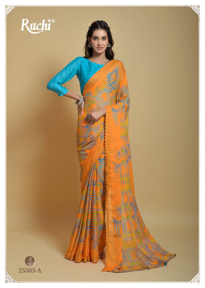 Raagsutra Ruchi Silk Georgette Sarees