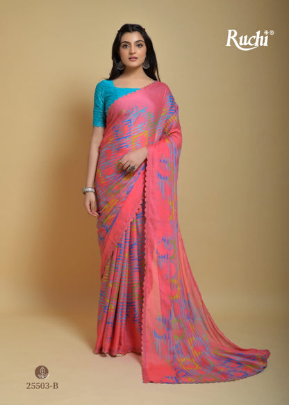 Raagsutra Ruchi Silk Georgette Sarees