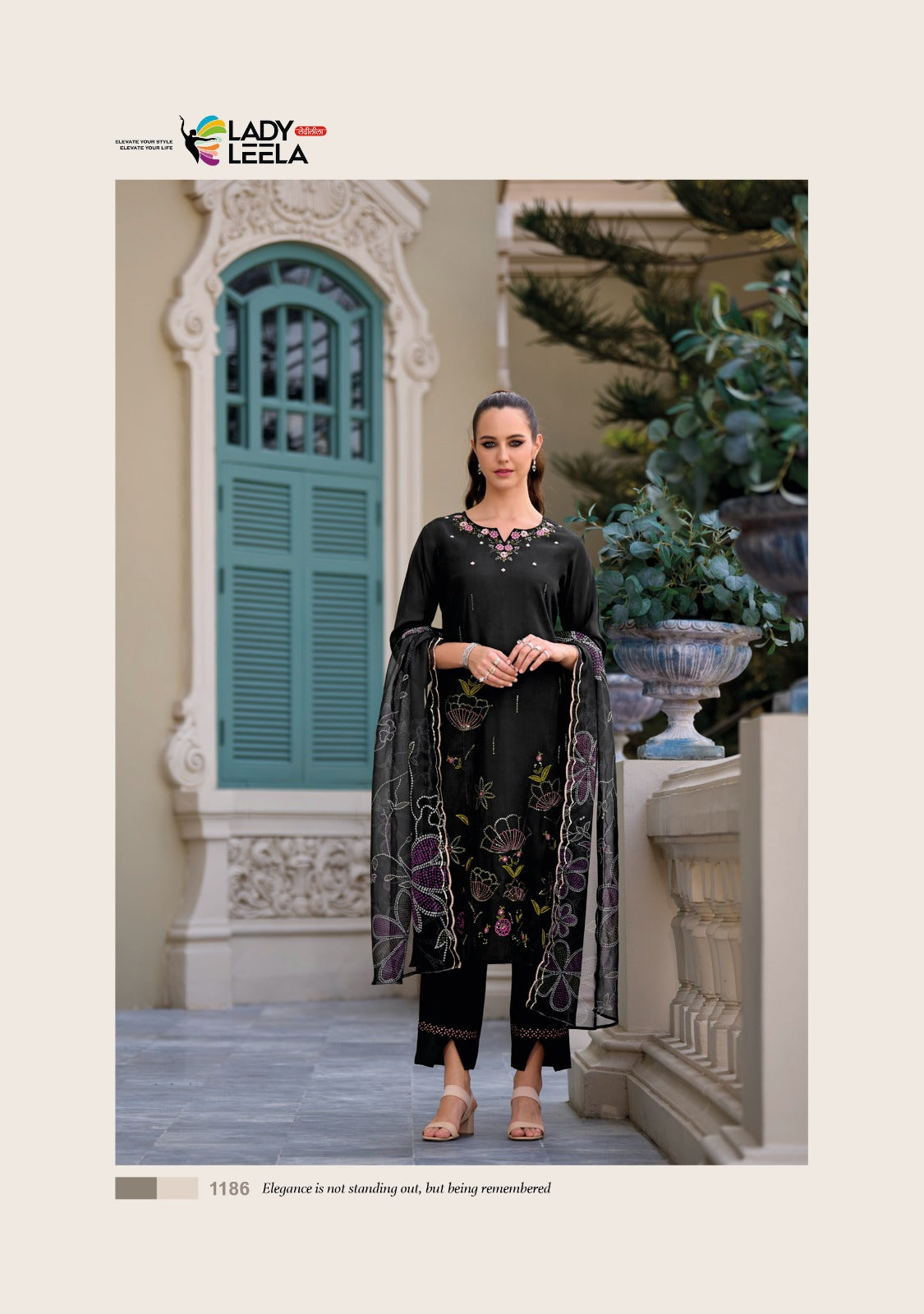 Rabya Ladyleela Viscose Silk Readymade Pant Style Suits