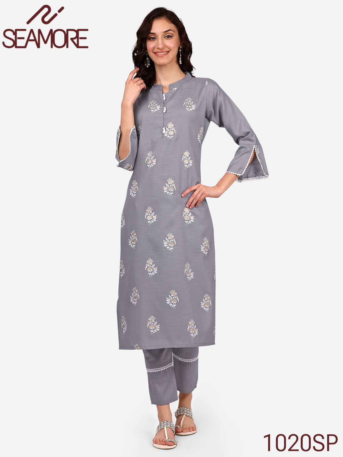 Radha 2 Seamore Kurti Bottom Set