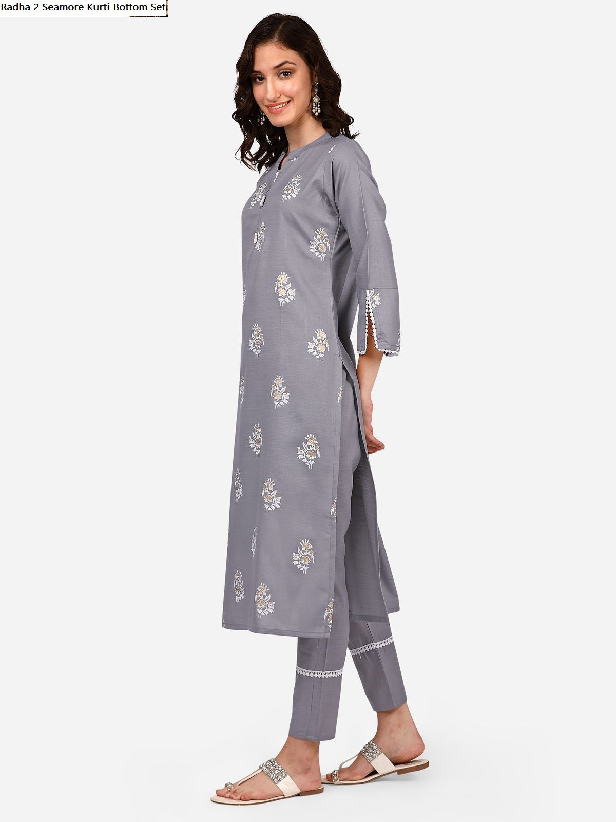 Radha 2 Seamore Kurti Bottom Set