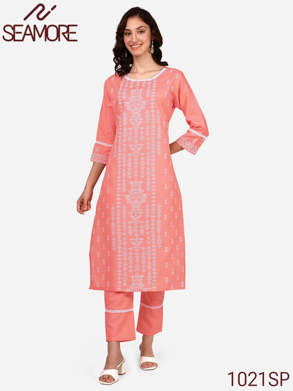 Radha 2 Seamore Kurti Bottom Set