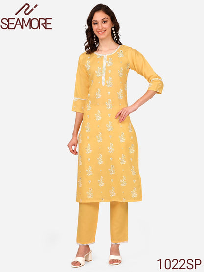 Radha 2 Seamore Kurti Bottom Set