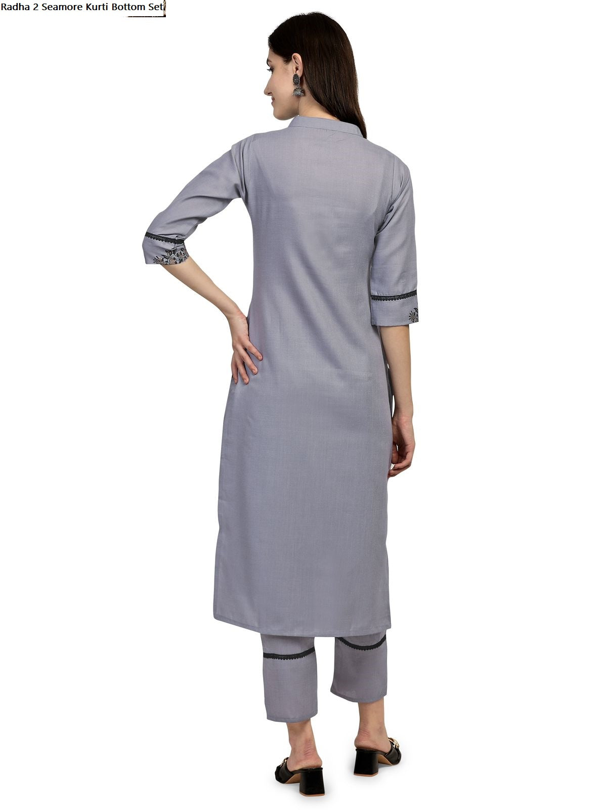 Radha 2 Seamore Kurti Bottom Set