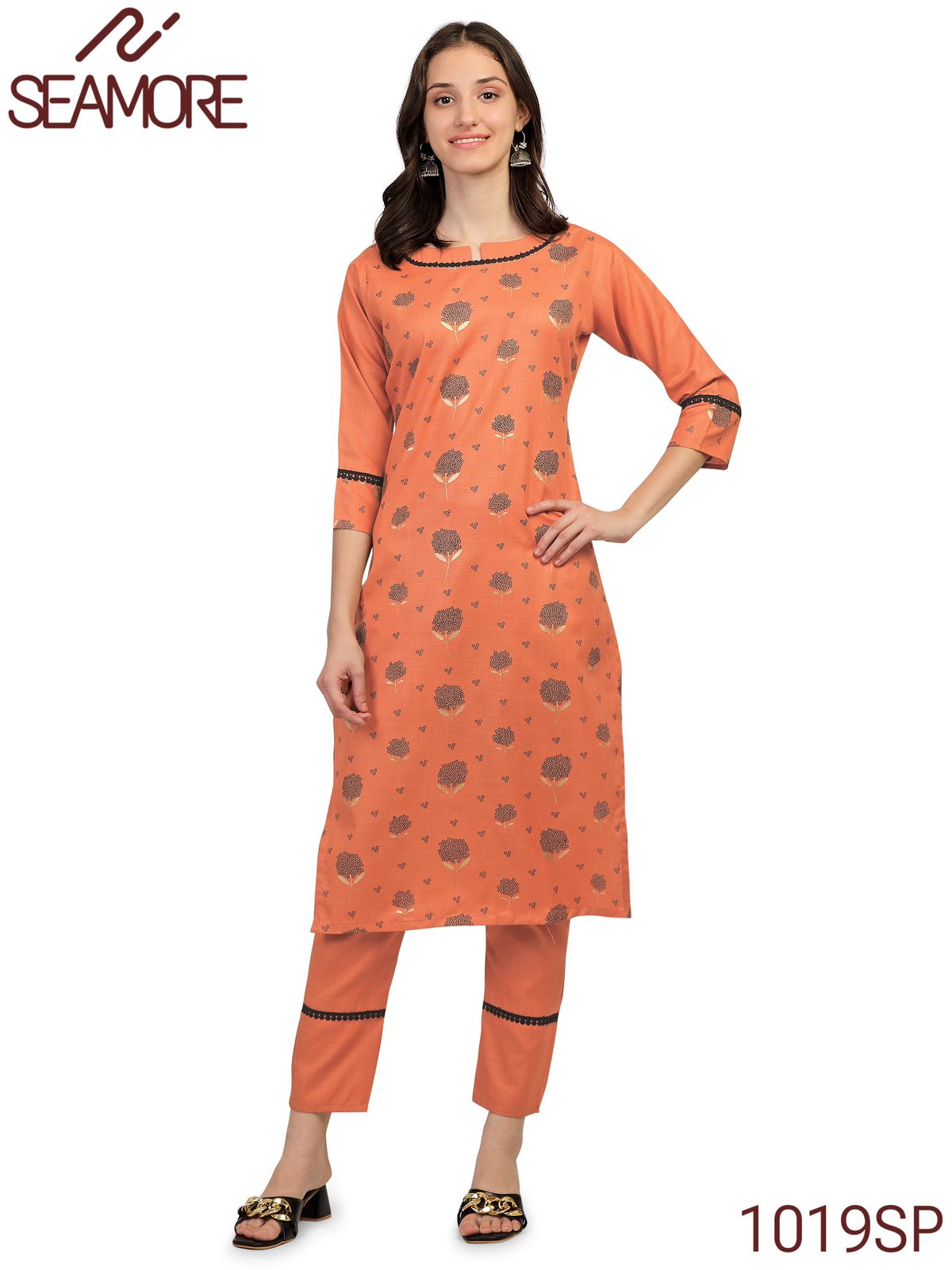 Radha 2 Seamore Kurti Bottom Set
