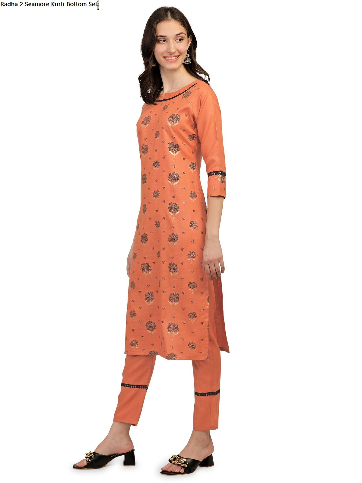 Radha 2 Seamore Kurti Bottom Set