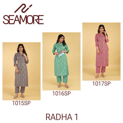 Radha 1 Seamore Kurti Bottom Set