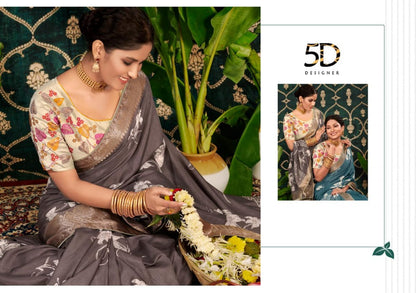 Radhe-6 5D Designer Dola Jacquard Sarees